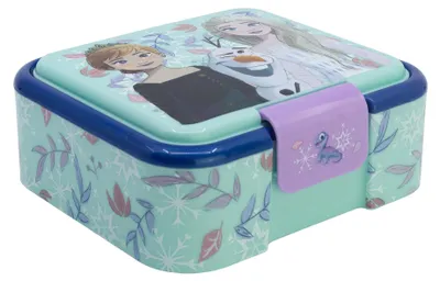 Image de Frozen- La Reine des Glaces Anna & Elsa Boîte à lunch premium pour enfants Boîte à déjeuner Boîte à goûter avec 3 compartiments