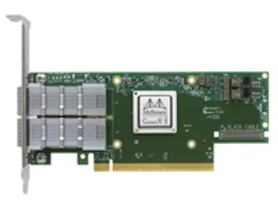 Zdjęcie produktu dla Nvidia Mellanox MCX653105A-ECAT, Wewnętrzny, Przewodowa, PCI Express, Ethernet, 10000 Mbit/s, Zielony, Srebrny