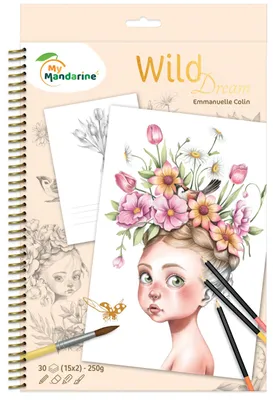 Produktbild von Avenue Mandarine 5x Malbuch, Wild, A4, 21x1x34,2 cm GY163C
