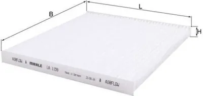 Produktbild von MAHLE Innenraumfilter LA 1159 Pollenfilter für JEEP CHEROKEE (KL)