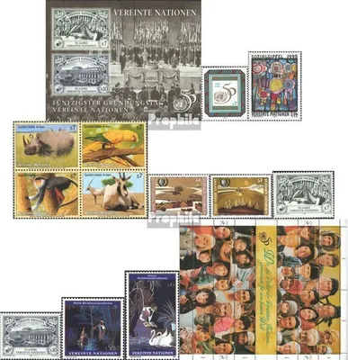 Produktbild von Briefmarken UNO - Wien 1995 Mi 178-201 (kompl.Ausg.) Jahrgang 1995 komplett gestempelt 50 Jahre UNO