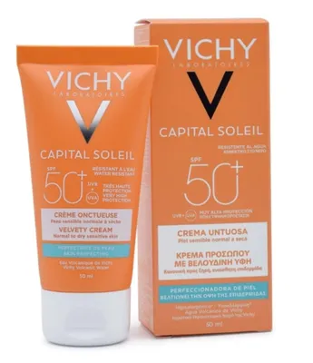 Obrázek produktu pro Vichy Capital Soleil sametový krém na obličej SPF50+ 50ml - Dlouhodobý!