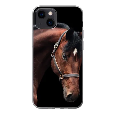Produktbild von MuchoWow® Handyhülle Schutzhülle Hülle für iPhone 13 mini Pferd - Leicht - Halfter Silikon Softcase Handy Hülle - Softcase