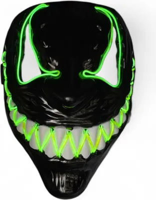 Produktbild von LED Horror Void Masken verschiedene Farben Halloween Grusel freaky Grün