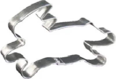 Produktbild von LARES Ausstechform - Hase springend - ca. 12cm, Höhe 1,7cm - aus Weißblech - für Kekse, Gebäcke und mehr