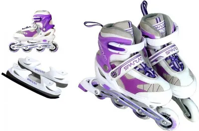 Produktbild von 2-in-1 SPARTAN Rote Inline-Skates (30-33)