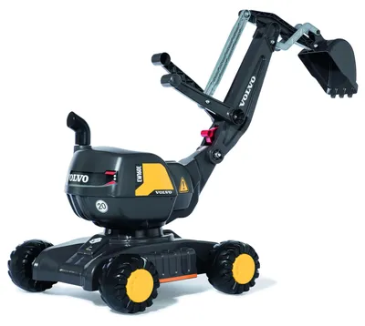 Produktbild von Rolly Toys Volvo rollyDigger Selbstfahrender Bagger – Drehbares Spielzeugauto, schwarz