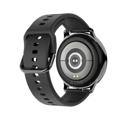 Productafbeelding van Promis SD25 PSC siliconen armband, zwart (met zwarte sluiting, smal)