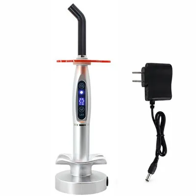 Produktbild von Dentallampe LED Polymerisationsgerät USB, 2000 mW/cm², 420–480 nm, schnelle Zahnfüllung Aushärtung, ergonomisch & leicht für Zahnarztpraxis