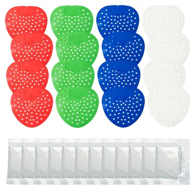 Urinoir-Filter, 12 Stück, antibakteriell, PVC, 19,5x18,5 cm