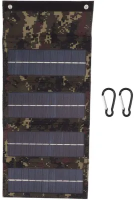 Zdjęcie produktu dla Przenośny panel solarny 40W - składany - monokrystaliczny krzem - do użytku podczas kempingu/wędrówek - lekki - trwały - ładowarka solarna