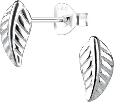 Produktbild von Ohrstecker Blatt: Ohrringe Silber 925
