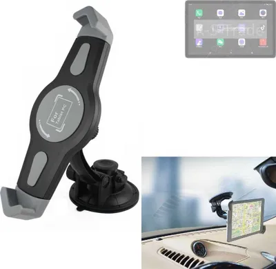 Produktbild von K-S-Trade Scheiben-Halterung für Tablets kompatibel mit Alldocube iPlay 50 KFZ Tablet Saugnapf Auto Halterung Windschutzscheibe Holder Halter