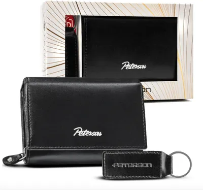 Produktbild von Peterson Portemonnaie-Set mit Schlüsselanhänger Lenchoo schwarz One size