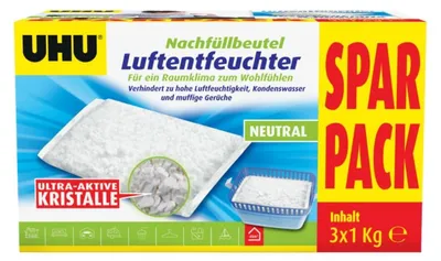 Produktbild von UHU Luftentfeuchter Nachfüll-Beutel 3x1000g