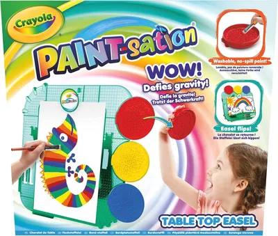 Produktbild von Crayola Paint-sation Malstation Staffelei für Kinder verschüttelfreies Malset