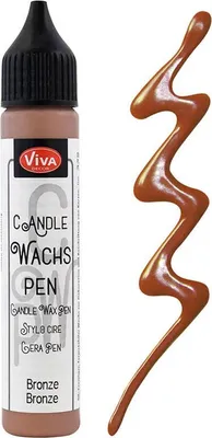 Zdjęcie produktu dla Wachs Pen - Viva Decor - brązowy wosk w pisaku do świec