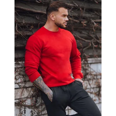 Produktbild von Dstreet Trainingsanzug für Männer Maru rot schwarz L