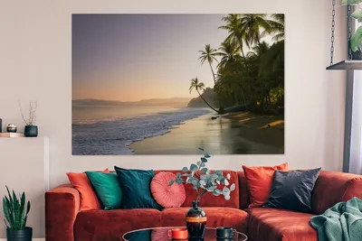 Obrázek produktu pro OneMillionCanvasses® Malba na plátně Nástěnná malba na plátně - Pláž - Západ slunce - Tropical - 150x100cm