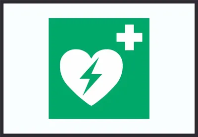 Produktbild von Defibrillator Symbol A3 (297x420mm) Schild