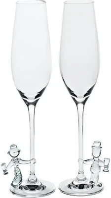 Produktbild von Sektglas Braut & Bräutigam Hochzeitsglas 2er-Set
