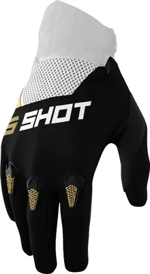 Obrázok produktu pre Motokrosové rukavice Shot Devo Farba: čierna/zlatá, veľkosť: 9