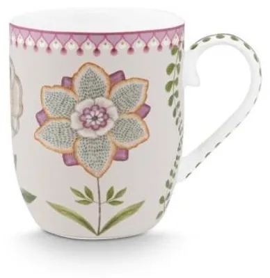 Image de PIP STUDIO Coupe Lily&Lotus blanc/violet 145ml