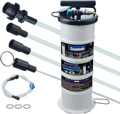 Produktbild von 6.5L Vakuum Manuell/Pneumatisch Ölabsauggerät Ölwechselpumpe Absaugpumpe Flüssigkeitsabsaugpumpe mit 5 Schläuchen (Manuell & pneumatisch)