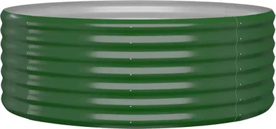 Zdjęcie produktu dla vidaXL Podwyższone łóżko Stal malowana proszkowo 100x100x36 cm Zielony