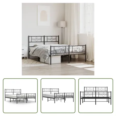 Imagen del producto de Estructura de cama "Living Store" con cabecero y piecero de metal, color , tamaño 160x200 cm