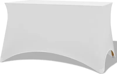 Produktbild von Stretch-Tischhusse 2 Stk. 183 x 76 x 74 cm Weiß