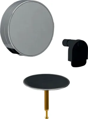 Immagine prodotto di Geberit Set prefabbricato scarico vasca da bagno, Split d52mm, con rubinetto girevole e alimentazione, cromato, 1 pz.