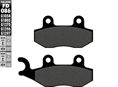 Obrázek produktu pro GALFER Bremsbelag "FD086"