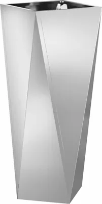 Zdjęcie produktu dla Donica Srebrny 30 x 30 x 75 cm Stal Galwanizowana
