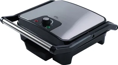 Image de Grill de contact en acier inoxydable avec thermostat et bac à graisse