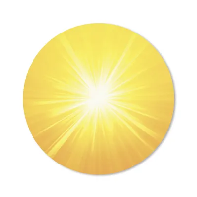 Produktbild von MuchoWow® Mauspad Mousepad Eine Illustration einer hellen Sonne 20x20 cm - Mousepads - Maus Mat - Pad - Mausunterlage - Schreibtischmatte