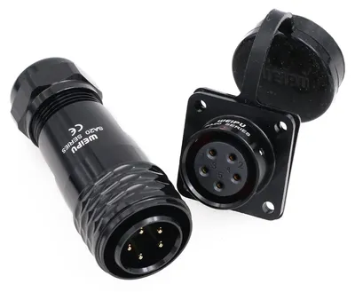 5-poliger M20 Aviation-Steckverbinder, 10A 500V, wasserdicht