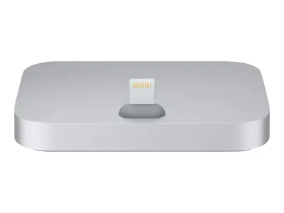 Produktbild von Apple iPhone Lightning Dock – Space Grau, Apple, iPhone 5 iPhone 5c iPhone 5s iPhone 6 iPhone 6 Plus iPhone 6s iPhone 6s Plus iPod touch 5th Gen..., Apple Lightning, Grau, Metallisch