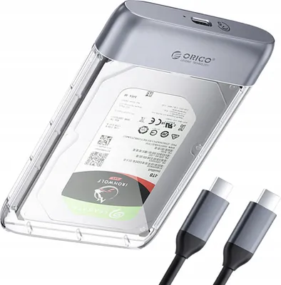 Obrázok produktu pre Orico Tx25C3 2,5 Hdd/Ssd Usb-C 5Gb/S pevný disk - priehľadný