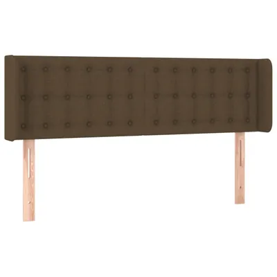 Produktbild von Kopfteil mit Ohren Dunkelbraun 147x16x78/88 cm Stoff