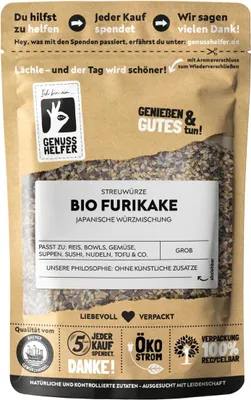 Produktbild von Furikake, Gewürzmischung japanisch, Umami ohne Glutamat, 100g