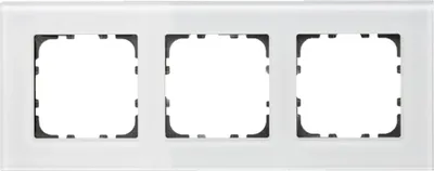 Image de MDT KNX, cadre, triple, verre, blanc, 1 pièce.