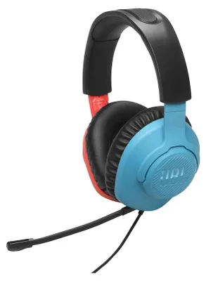 Image de JBL Quantum 100N Casque filaire Bandeau Gaming Bleu, Rouge