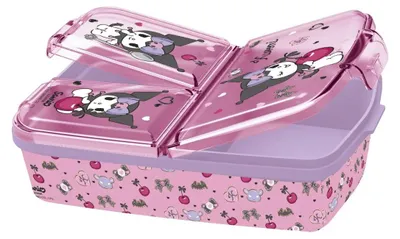 Immagine prodotto di Confezione per il pranzo a più scomparti Hello Kitty Kuromi, contenitore per panini