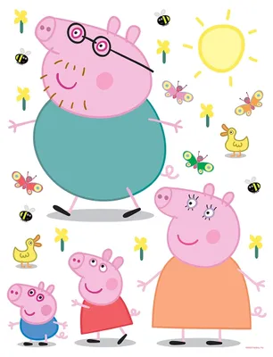 Produktbild von AG Design Wandstickers Peppa Pig, 65 x 85 cm