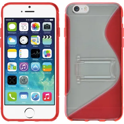 Produktbild von PhoneNatic Case kompatibel mit Apple iPhone 6s / 6 - rot Silikon Hülle