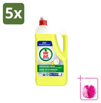 Produktbild von 5 x Dreft Geschirrspülmittel Zitrone - 5 l - Sparpackung - 5 Stücke