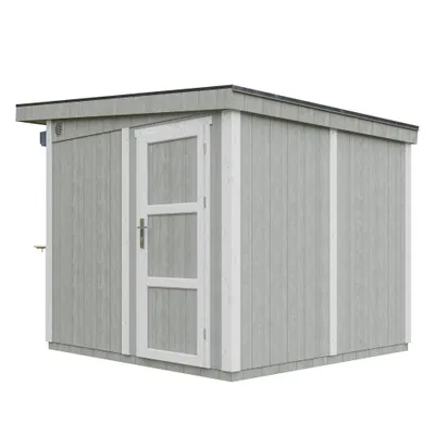 Produktbild von Premium-Außenkiosk - 5,9m² - H240x248x305 cm - LP Smartside Paneelbauweise - Timbela M950-TUNDRA GREY