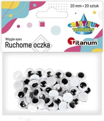 Obrázek produktu pro Oči bez lepidla nebo řas 20mm 20ks