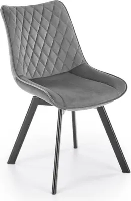 Obrázek produktu pro Čalouněná židle K520 VELVET šedá otočná židle